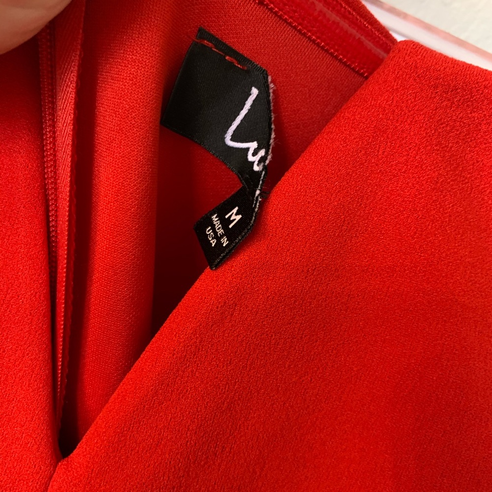Lulu’s Red Strapless Jumpsuit - Picture 6 of 7